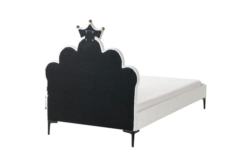Barneseng Rubian - Hvit, Svart - Møbler - Barnemøbler - Barneseng & Juniorseng
