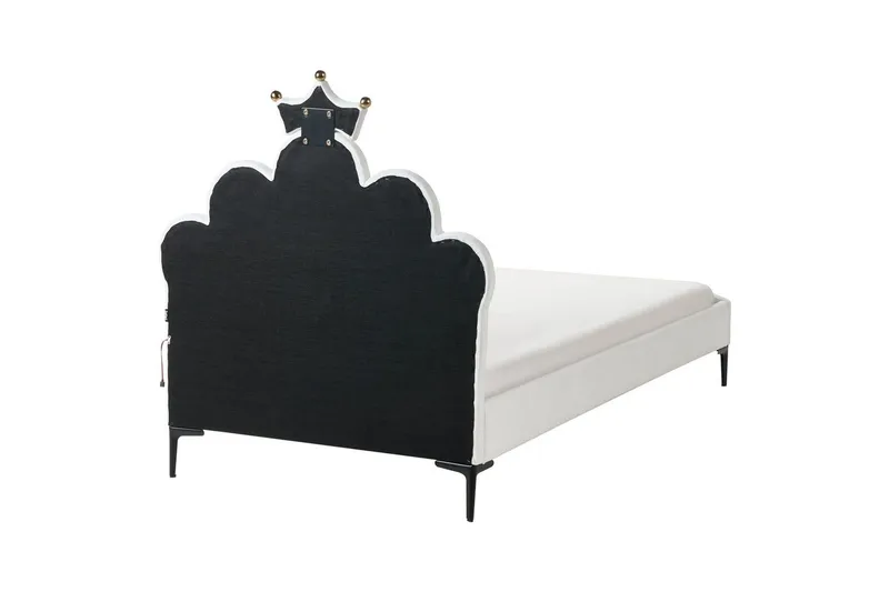 Barneseng Rubian - Hvit, Svart - Møbler - Barnemøbler - Barneseng & Juniorseng
