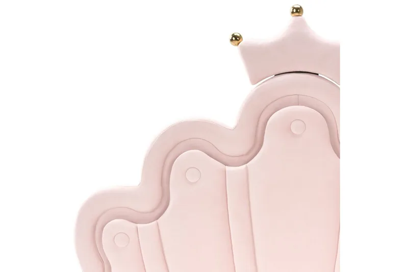 Barneseng Rubian - Rosa, Svart - Møbler - Barnemøbler - Barneseng & Juniorseng