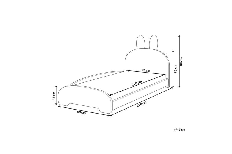 Barneseng Perros - Hvit - Møbler - Barnemøbler - Barneseng & Juniorseng