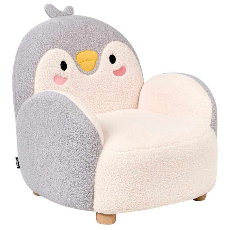 Barnelenestol Hervik - Grå, hvit, brun/ 50x55x60 - Møbler - Barnemøbler - Barnestol - Barnelenestol