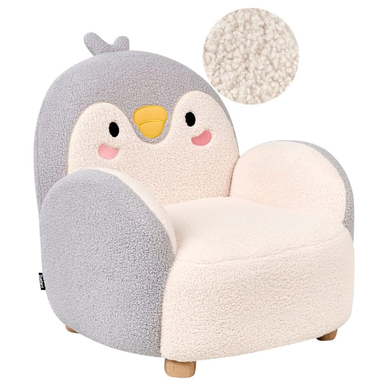 Barnelenestol Hervik, Grå, hvit, brun/ 50x55x60