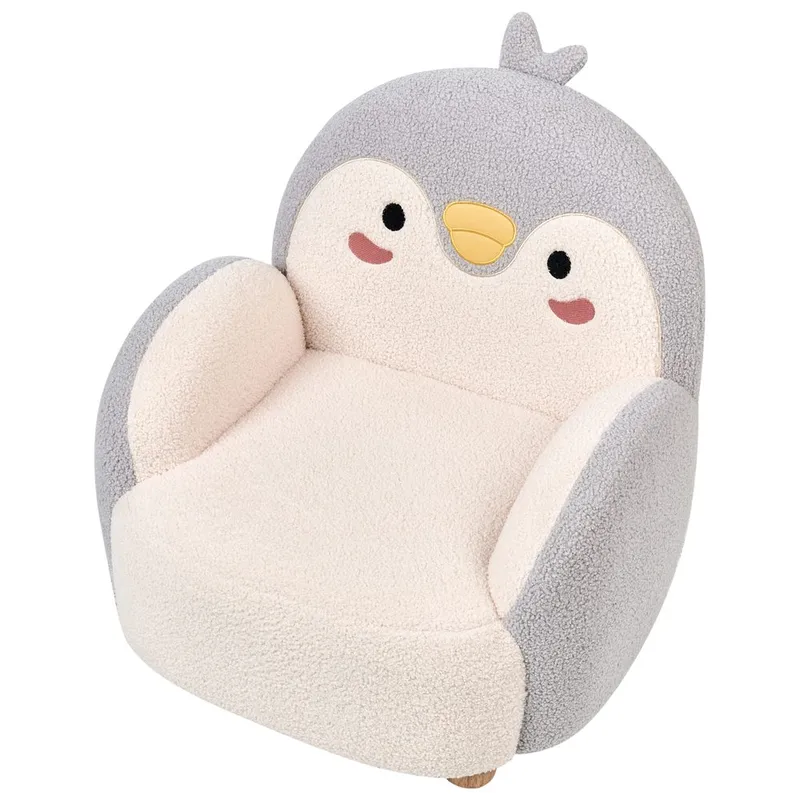 Barnelenestol Hervik - Grå, hvit, brun/ 50x55x60 - Møbler - Barnemøbler - Barnestol - Barnelenestol