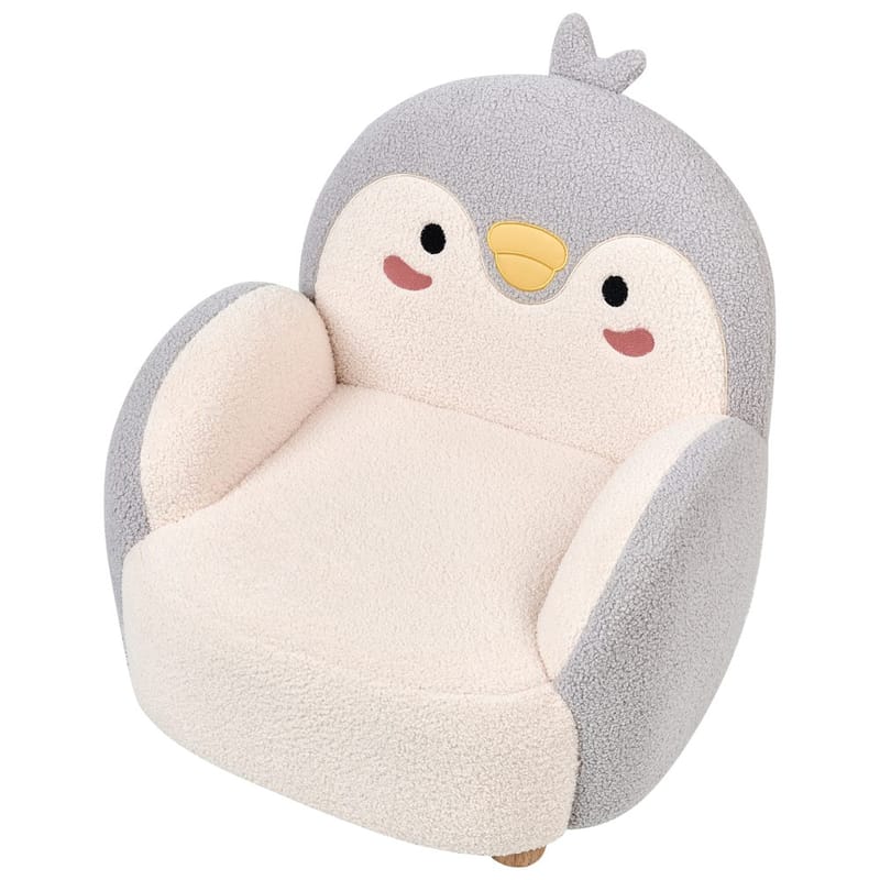 Barnelenestol Hervik - Grå, hvit, brun/ 50x55x60 - Møbler - Barnemøbler - Barnestol - Barnelenestol