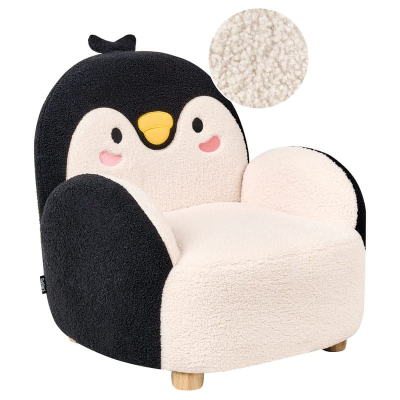 Barnelenestol Hervik - Svart, hvit, brun/50x55x60 - Møbler - Barnemøbler - Barnestol - Barnelenestol