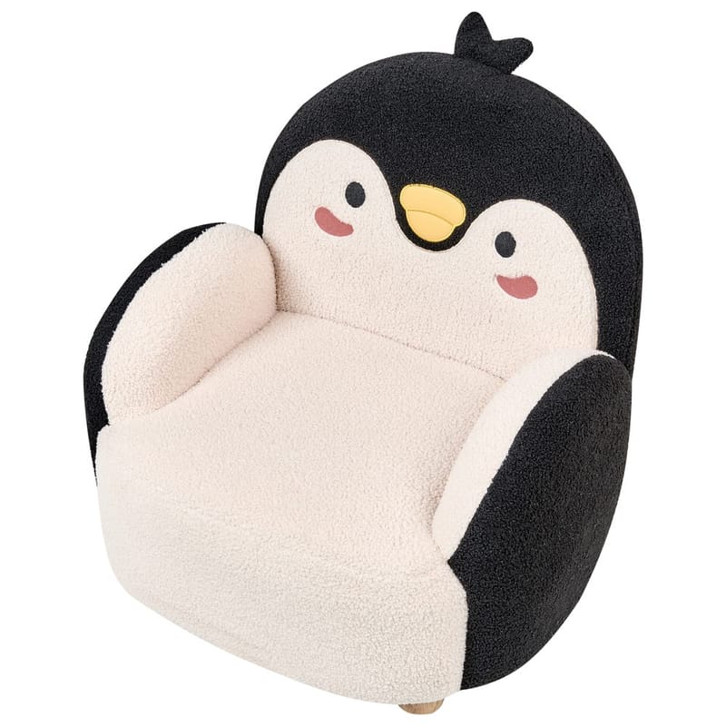 Barnelenestol Hervik - Svart, hvit, brun/50x55x60 - Møbler - Barnem øbler - Barnestol - Barnelenestol