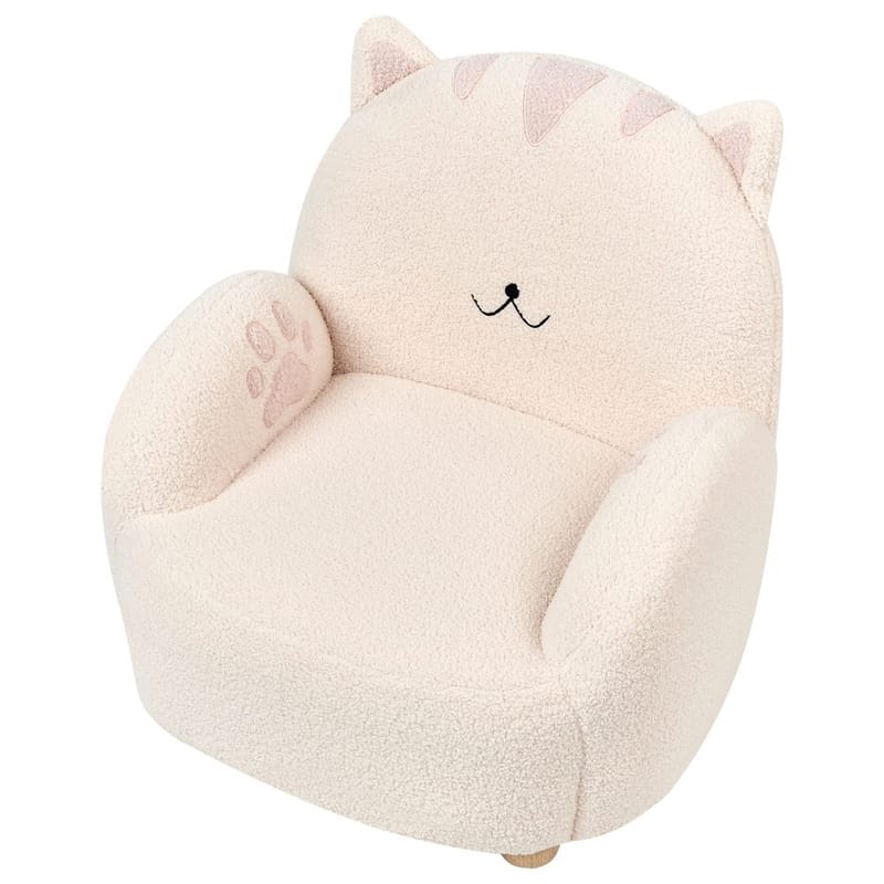 Barnelenestol Zoar - Hvit, brun - Møbler - Barnemøbler - Barnestol - Barnelenestol