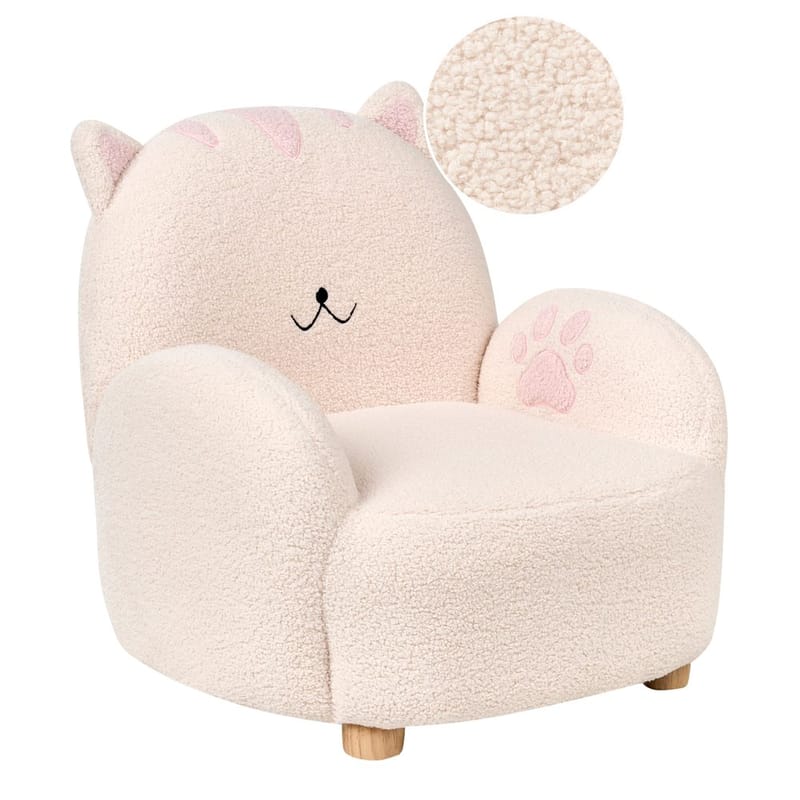 Barnelenestol Zoar, Hvit, brun