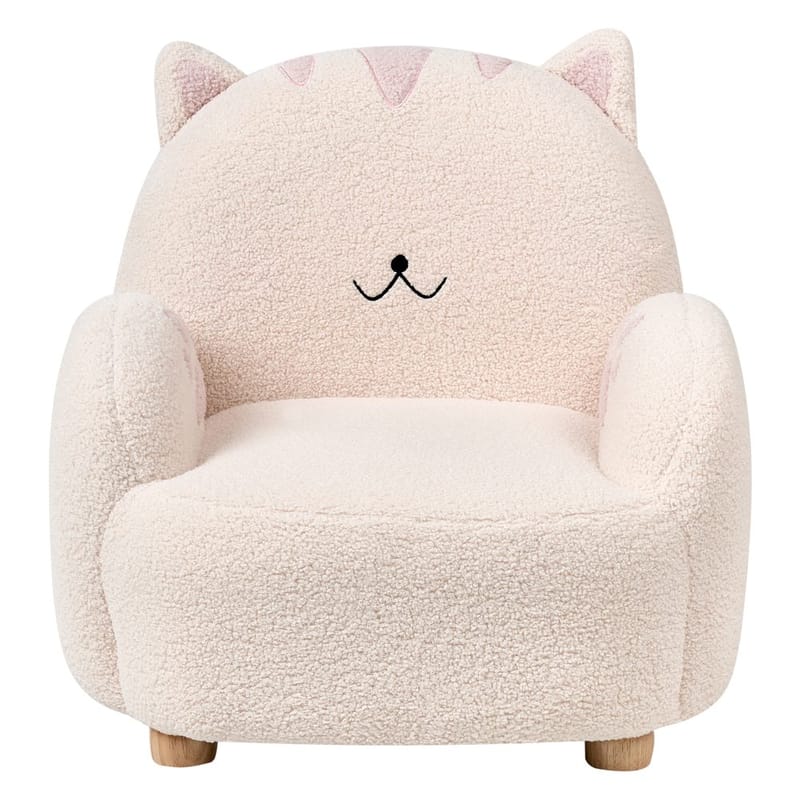 Barnelenestol Zoar - Hvit, brun - Møbler - Barnemøbler - Barnestol - Barnelenestol