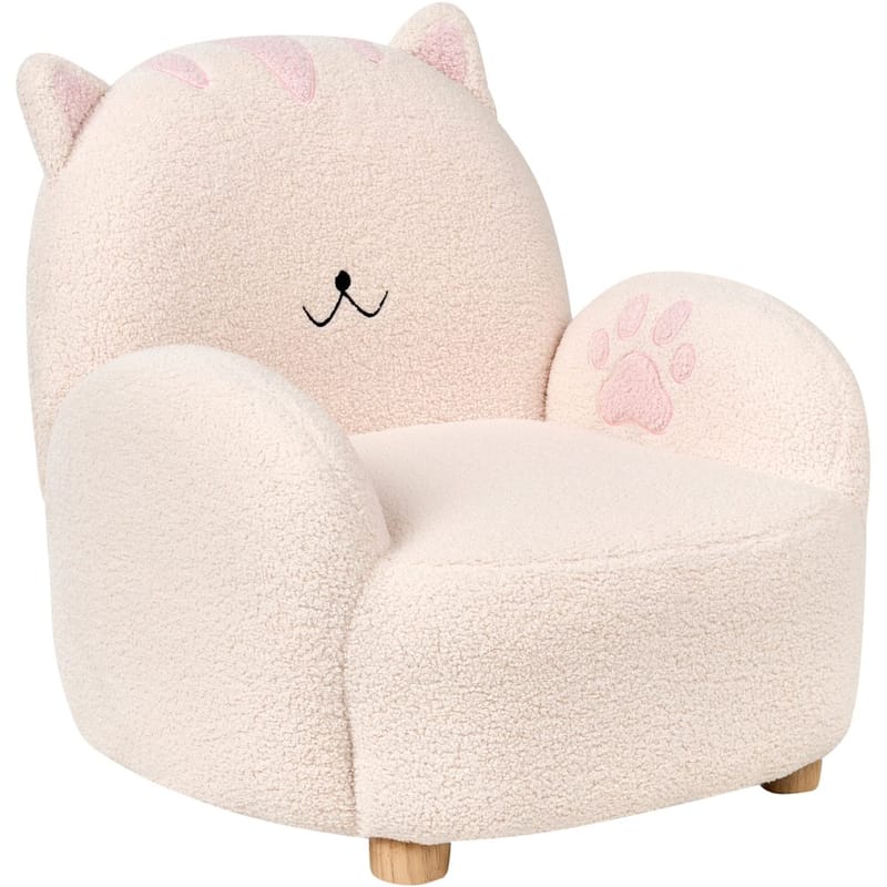 Barnelenestol Zoar - Hvit, brun - Møbler - Barnemøbler - Barnestol - Barnelenestol