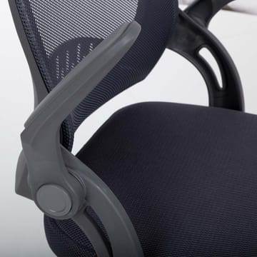 Barneskrivebordsstol HOME4YOU Emmy med fotskammel Grå - grå - Møbler - Barnemøbler - Barnestol - Skrivebordstol barn