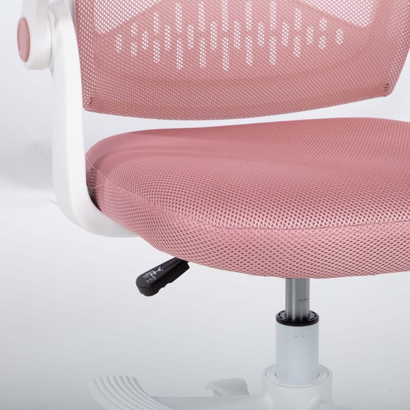 Barneskrivebordsstol HOME4YOU Emmy med fotskammel Rosa - rosa - Møbler - Barnemøbler - Barnestol - Skrivebordstol barn