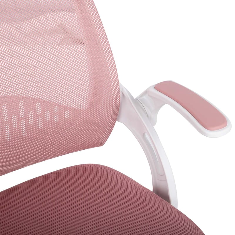 Barneskrivebordsstol HOME4YOU Emmy med fotskammel Rosa - rosa - Møbler - Barnemøbler - Barnestol - Skrivebordstol barn