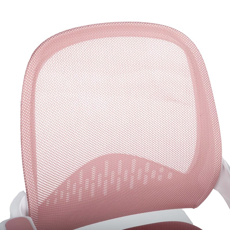 Barneskrivebordsstol HOME4YOU Emmy med fotskammel Rosa - rosa - Møbler - Barnemøbler - Barnestol - Skrivebordstol barn