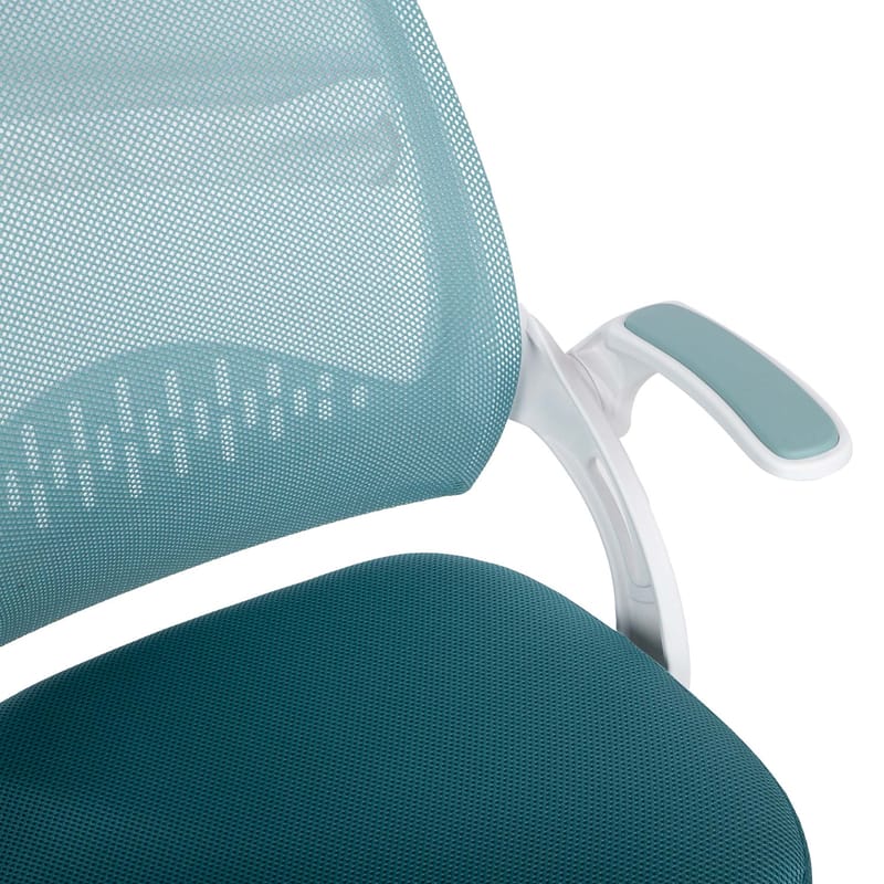 Barneskrivebordsstol HOME4YOU Emmy med fotskammel Turkis - turkis - Møbler - Barnemøbler - Barnestol - Skrivebordstol barn