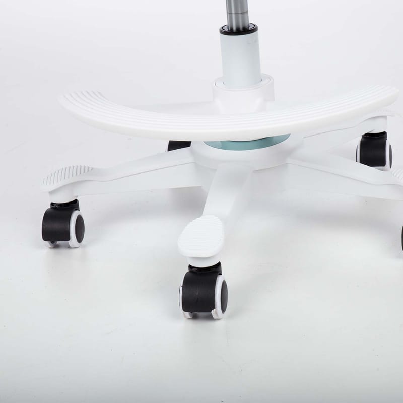 Barneskrivebordsstol HOME4YOU Emmy med fotskammel Turkis - turkis - Møbler - Barnemøbler - Barnestol - Skrivebordstol barn