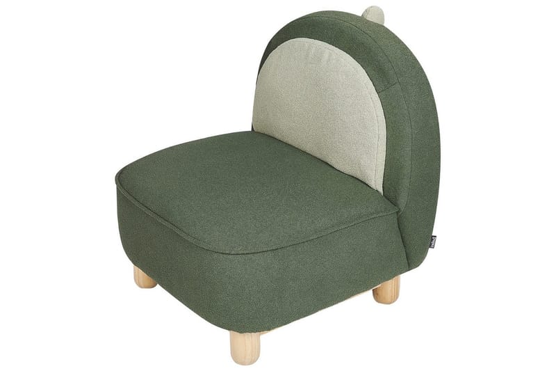 Barnestol Faborg Grønn/lyst tre/beige - Grønn/lyst tre/beige - Møbler - Barnemøbler - Barnestol - Barnelenestol