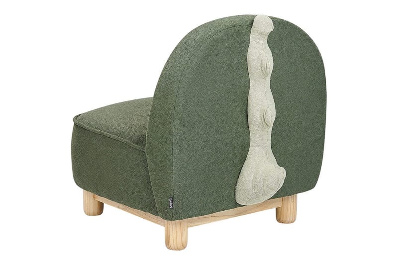 Barnestol Faborg Grønn/lyst tre/beige - Grønn/lyst tre/beige - Møbler - Barnemøbler - Barnestol - Barnelenestol