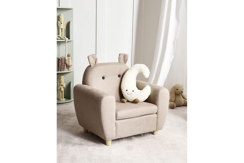 Barnestol Maribo Taupe/lyst tre - Taupe/lyst tre - Møbler - Barnemøbler - Barnestol - Skrivebordstol barn