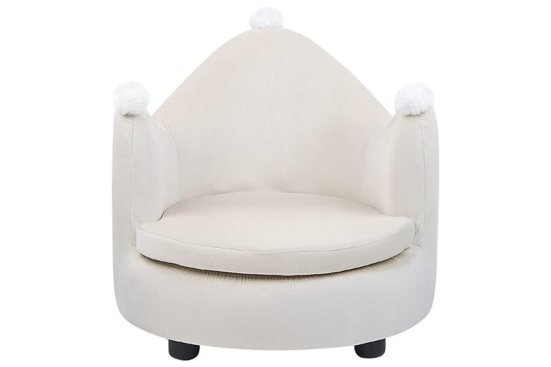Barnestol Vega Beige/svart - Beige/svart - Møbler - Barnemøbler - Barnestol - Barnelenestol