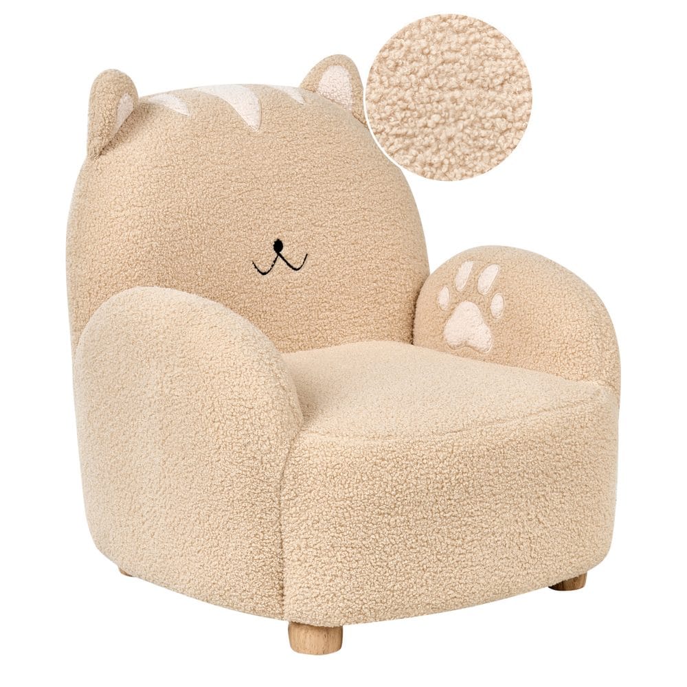 Barnfåtölj Brun, Beige -