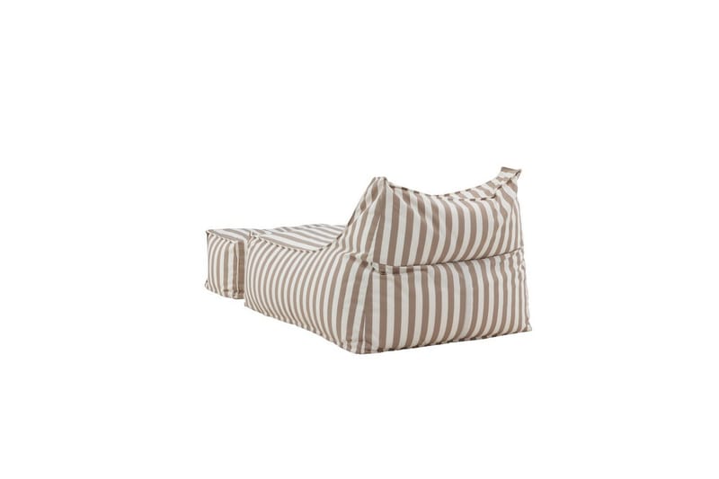 Loungestol Redang med fotskammel - Hvit / beige - Møbler - Barnemøbler - Barnestol - Sakkosekk & sittepuff barn
