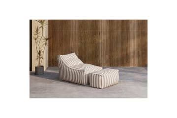Loungestol Lenestol Redang Beige - Hvit/ beige - Møbler - Barnemøbler - Barnestol - Sakkosekk & sittepuff barn