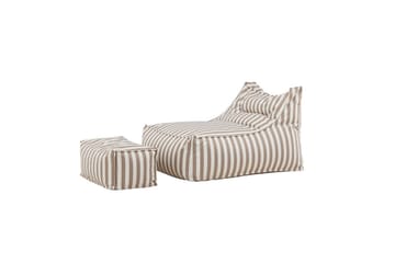 Loungestol Lenestol Redang Beige - Hvit/ beige - Møbler - Barnemøbler - Barnestol - Sakkosekk & sittepuff barn