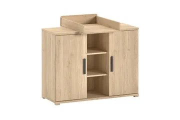 Byrå med skötbord Baby Säng Jaxx Sam Jaxx oak - Møbler - Barnemøbler - Barnemøbelsett