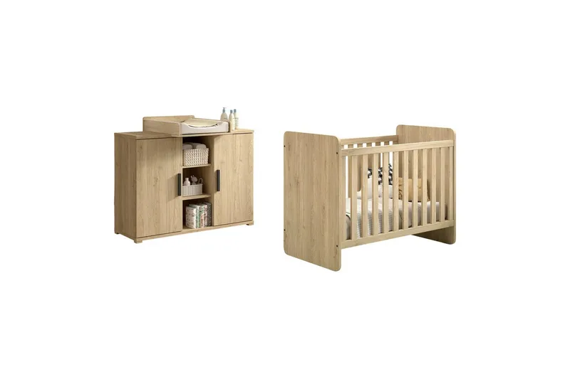 Byrå med skötbord Baby Säng Jaxx Sam Jaxx oak, undefined