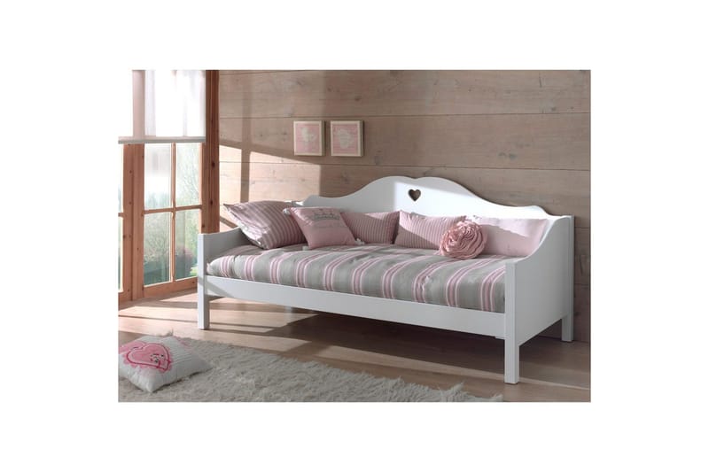 Køyeseng med skuff Amori 90 x 200 cm Hvit - Møbler - Barnemøbler - Barneseng & Juniorseng