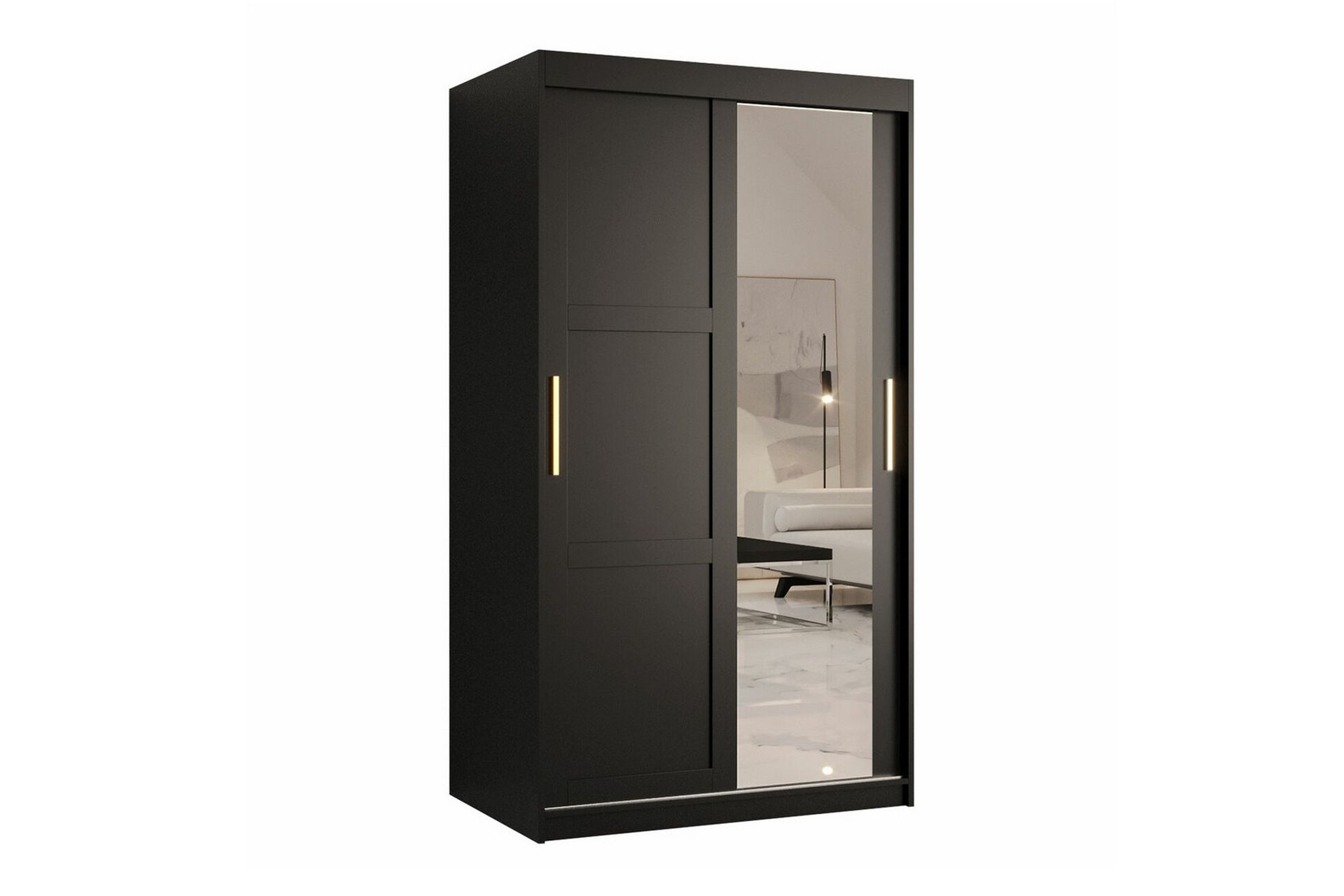 Dunvegan Garderobe 100x200 cm - Svart - Møbler - Barnemøbler - Oppbevaring barnerom - Skap barnerom