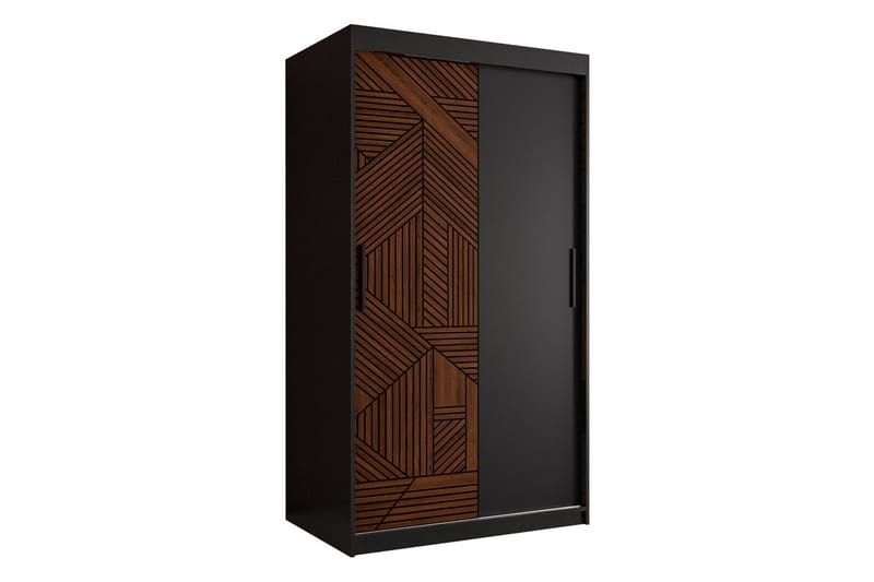 Dunvegan Garderobe 100x200 cm - Svart - Møbler - Barnemøbler - Oppbevaring barnerom - Skap barnerom