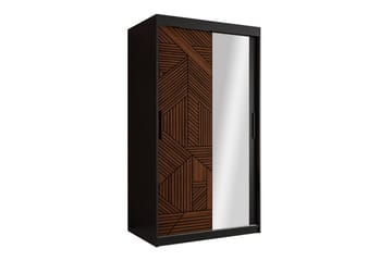 Dunvegan Garderobe 100x200 cm - Svart - Møbler - Barnemøbler - Oppbevaring barnerom - Skap barnerom