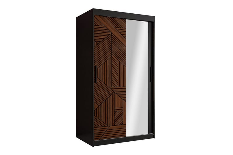 Dunvegan Garderobe 100x200 cm - Svart - Møbler - Barnemøbler - Oppbevaring barnerom - Skap barnerom