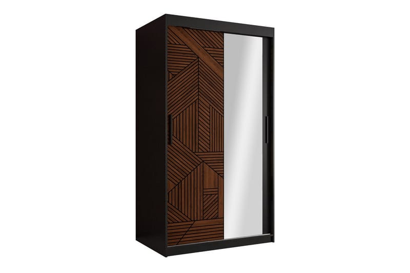 Dunvegan Garderobe 100x200 cm - Svart - Møbler - Barnemøbler - Oppbevaring barnerom - Skap barnerom