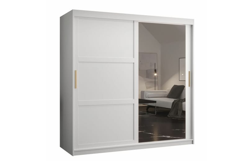 Dunvegan Garderobe 180x200 cm - Hvid - Møbler - Barnemøbler - Oppbevaring barnerom - Skap barnerom