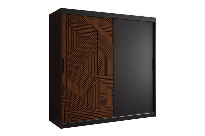 Dunvegan Garderobe 180x200 cm - Svart - Møbler - Barnemøbler - Oppbevaring barnerom - Skap barnerom