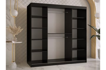 Dunvegan Garderobe 180x200 cm - Svart - Møbler - Barnemøbler - Oppbevaring barnerom - Skap barnerom