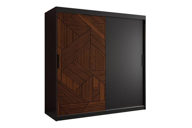 Dunvegan Garderobe 180x200 cm - Svart - Møbler - Barnemøbler - Oppbevaring barnerom - Skap barnerom