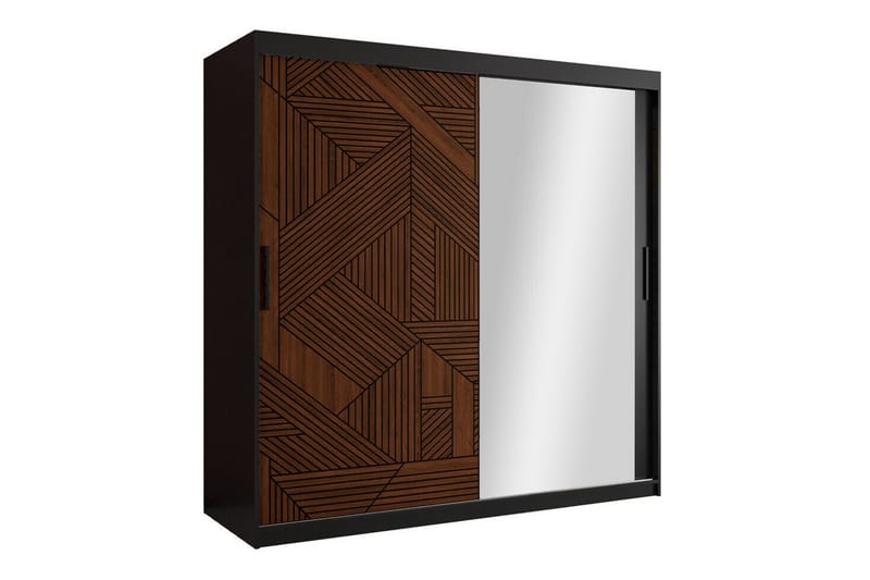 Dunvegan Garderobe 180x200 cm - Svart - Møbler - Barnemøbler - Oppbevaring barnerom - Skap barnerom
