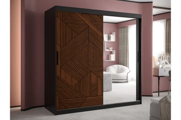 Dunvegan Garderobe 180x200 cm - Svart - Møbler - Barnemøbler - Oppbevaring barnerom - Skap barnerom