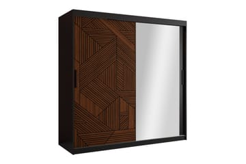 Dunvegan Garderobe 180x200 cm - Svart - Møbler - Barnemøbler - Oppbevaring barnerom - Skap barnerom