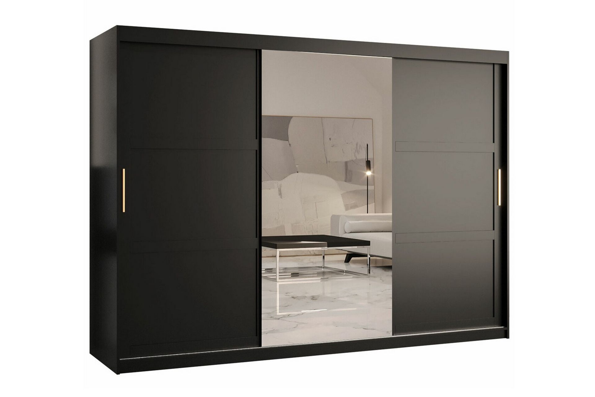 Dunvegan Garderobe 250x200 cm - Svart - Møbler - Barnemøbler - Oppbevaring barnerom - Skap barnerom