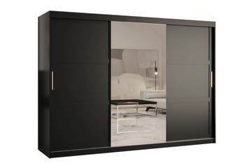 Dunvegan Garderobe 250x200 cm - Svart - Møbler - Barnemøbler - Oppbevaring barnerom - Skap barnerom