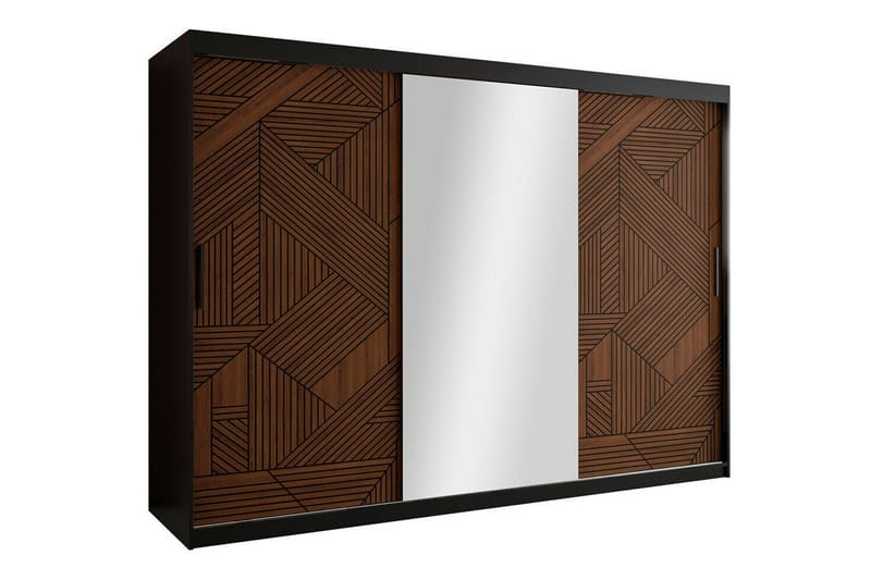 Dunvegan Garderobe 250x200 cm - Svart - Møbler - Barnemøbler - Oppbevaring barnerom - Skap barnerom