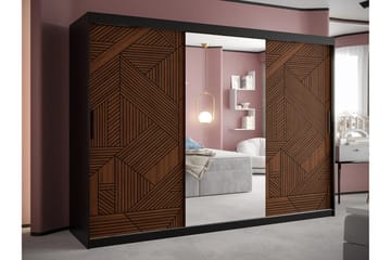 Dunvegan Garderobe 250x200 cm - Svart - Møbler - Barnemøbler - Oppbevaring barnerom - Skap barnerom