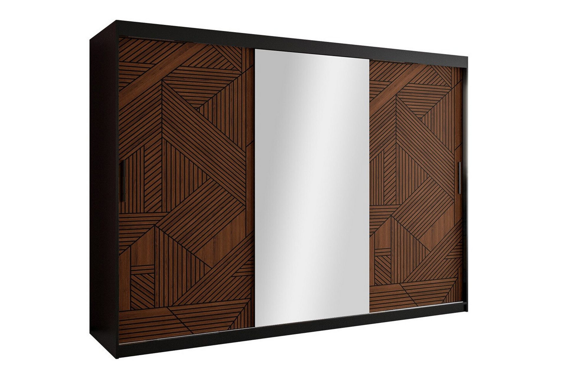 Dunvegan Garderobe 250x200 cm - Svart - Møbler - Barnemøbler - Oppbevaring barnerom - Skap barnerom