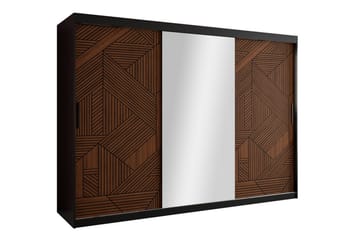 Dunvegan Garderobe 250x200 cm - Svart - Møbler - Barnemøbler - Oppbevaring barnerom - Skap barnerom