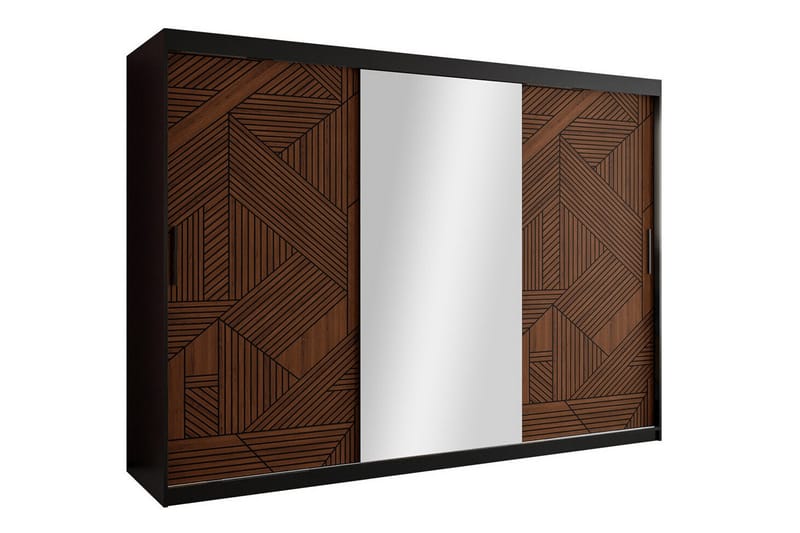Dunvegan Garderobe 250x200 cm - Svart - Møbler - Barnemøbler - Oppbevaring barnerom - Skap barnerom
